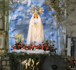 Catholic Mary on an altar