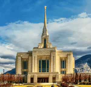 A Mormon temple, where the ordinances are performed