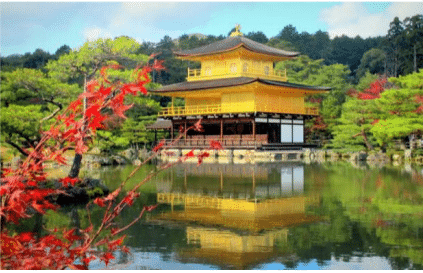 Japan tour kyoto pond