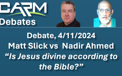 Debate: Matt Slick vs Nadir Ahmed, Is Jesus divine according to the Bible?
